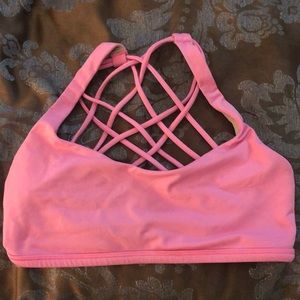 pink LULU free to be wild bra